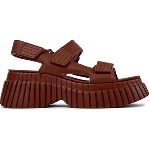 CAMPER - BCN - Sandaal - Roestrood - Gevoerd - Verstelbare Riemen - Lichte EVA-zool