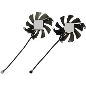 2 stuks/set TH9215S2H-PAA01, grafische kaartventilator voor PNY RTX 3060Ti 8GB XLR8 Gaming REVEL voor voor GeForce 3060 12GB UPRISING(2 Plugs TH9215S2H)