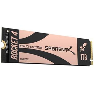 Sabrent Rocket 4 [1TB] DRAM-Meno M.2 PCIe Gen 4 X4 NVMe SSD (SB-RKT4L-1TB)