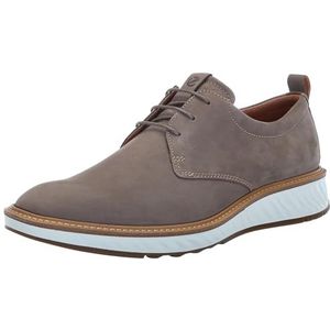 ECCO Heren St.1 Hybrid Plain Toe Oxford, Dark Clay Nubuck, 13/13.5 UK, Donkere klei Nubuck, 13/13.5 UK