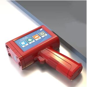 12,7 mm Mini mobiele handheld inkjetprinter Barcode Bar Batchcode Nummer Logo Vervaldatum Label Draagbare Jet Inkjetprinter(Red with 1 ink)