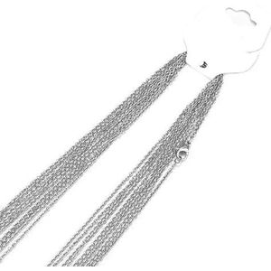 10 stuks goudkleurige roestvrijstalen schakel 45/50/55/60 cm bulk ketting kettingen sieraden groothandel ketting chokers DIY ambachten-staal kleur-1,5 mm-55 cm