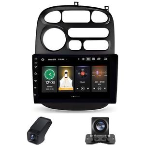 Draadloze Carplay Android 14 Autoradio 2 Din 10 inch autoradio geldt voor JAC Refine M1 2012-2015 Hyundai H1 A1 1997-2007 met Android Auto WIFI 10 inch met FM/Achteruitrijcamera(X1)