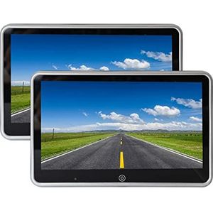 Auto-hoofdsteunspeler, 11.6 Inch Auto TV Hoofdsteun Monitor 1080 P HD LCD Touch Screen Achterbank Display Video Spelers BT/FM/USB/TF/Link,Videospeler(10.1 inch 2 Monitor)