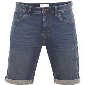 TOM TAILOR Josh Regular Slim Fit Korte Basic Stretch Shorts Katoen Bermuda Zomer Broek Denim Blauw, Stone Blue Denim Tint (10147), 34W