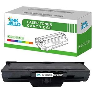 InkJello compatibel Toner Cartridge Vervanging voor Samsung ML-1660 ML-1665 ML-1670 ML-1675 ML-1860 ML-1865 ML-1865W SCX-3200 SCX-3205 SCX-3205W MLT-D1042S (Zwart,1-Pack)