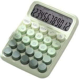 Retro rekenmachine Draagbare mechanische knoppen Kleurverloopcalculator te gebruiken for kantoor, school thuis, vintage desktop-briefpapier Calculators (Color : A)