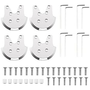 Drone Accessories For D4pcs Motor Cover Mount Base Protector Guard for DJI Phantom 2 3 3A 3P 3S SE for DDrone Motor Beschermende Anit-Crack Kits Vervanging (Color : 4pcs Silver)