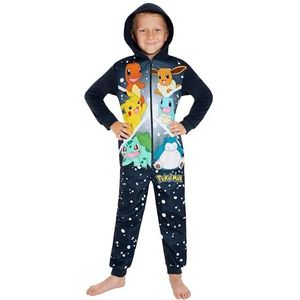 Pokemon - Onesie - Jumpsuit - Voor Jongens - 4 tot 14 Jaar - Met Capuchon