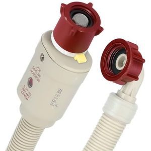 Kenekos - 1,5-3m Aquastop slang voor wasmachine vaatwasser incl. veiligheidsklep, vuilzeef, 3/4 inch schroefdraad max.90°C, veiligheidsslang, inlaatslang Aquastop slang 3 m