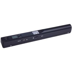 Documentscanner, Draagbare handheld miniscanner for school, thuis, bedrijf, scannen van kleurenfoto's en documentondersteuning,voor thuis, reizen, kantoor(Black)