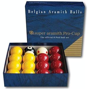 Super Aramith Pro Cup League Pool Balls (2 inch with 1 7/8 inch white)