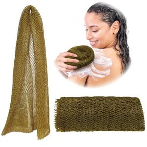 Adeton Afrikaanse netspons, authentiek, zwart eigendom, exfoliërende bodyscrubber, lange netspons, lichaamscrubber, lichaamsexfoliator, sapo, douchebadaccessoires, rugvoet hoofdhuid scrub, platte dode