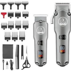 Tondeuse voor mannen, professionele tondeuse voor mannen, waterdichte tondeuse, draadloze trimmer, 2-in-1 trimmer voor mannen