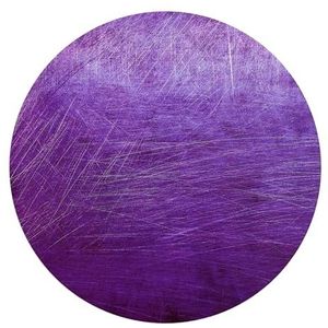 DEQORI Rond wandbehang, zelfklevend, diameter 100 cm, motief violet kras-reliëf, textiel-canvas, verwijderbaar, decoratief en vormvast, voor woonkamer, kantoor, hal of kinderkamer