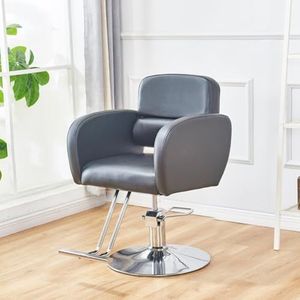Moderne en eenvoudige kappersstoel, ergonomische 360° draaibare salonstoel, schoonheidsapparatuur met hydraulische lift, voor kapperszaakstylingstoel(D)