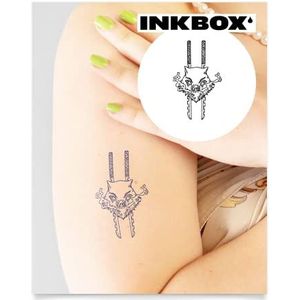 Inkbox Temporary Tattoos, Semi-Permanent Tattoo, One Premium Easy Long Lasting, Waterproof Temp Tattoo with For Now Ink - Lasts 1-2 Weeks, Inosuke, 4 x 4 in