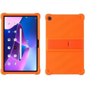 Tablet Stand Case Geschikt for Lenovo Tab M10 HD 2e Gen 10.1inch 2020 TB-X306F TB-X306X Siliconen Cover(Orange)
