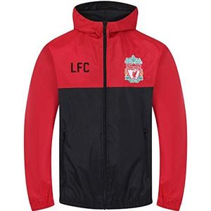Liverpool FC - Regenjas/windjak voor jongens - Officiële cadeauset - Rood - 8-9 jaar