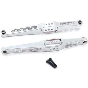 Wltoys 12423 12427 12428 12429 RC auto afstandsbediening auto Ondersteuning Na de arm Metalen Upgrade Onderdelen Accessoires(Silver)