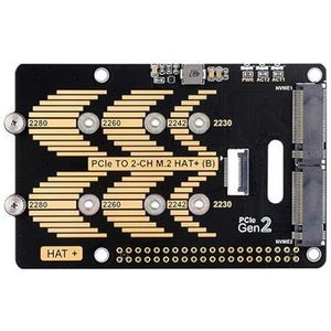 alloneslife Hoge Prestaties Dubbele HOED voor 5 hoog-Snelheids Lezen/het Schrijven HOED+Standaardbasis op 16PIN PCIe-Interfaces