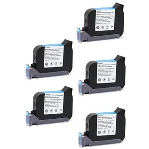 1/3/5 stuks 2588+ 2588+(M) Solvent inktcartridge zonder encryptie for handheld printer 600DPI datum 12,7 mm inkjetcoder Breed printmateriaal(White,5pcs)