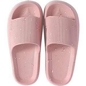 Unisex badschoenen dames slides sandalen slippers heren zomer tuin badslippers antislip platform badslippers zomer slide indoor / outdoor, roze, 40/41 EU