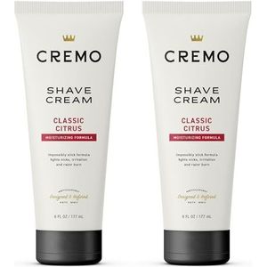 Cremo Original Shave Cream, Astonishingly Superior Smooth Shaving Cream Fights Nicks, Cuts And Razor Burn, 6 FL oz, 2 Pack**G