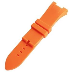LUGEMA Horlogeband Band Horlogeband 31mm Rubber Compatibel Met Armani Exchange ARAX1803 AX1802 AX1050 (Color : Orange No Buckle, Size : 31mm)