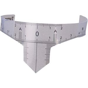 Utoolmart Wegwerp Wenkbrauw Heerser Stencils, Neus Positioning Wenkbrauw Grooming Stencil Shaper Heerser, Make-up Gereedschap Voor Wenkbrauw, A-Type Tattoo Heerser Stencil Shaper Liniaal, 1 Stuks