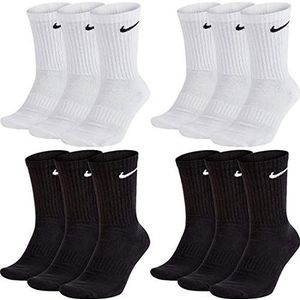 Nike Everyday Cushioned Crew trainingssokken voor heren, 6 paar, - 901 grijs/wit/zwart, 38-42