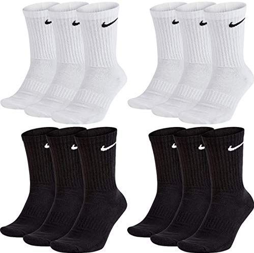 Nike Everyday Cushioned Crew trainingssokken voor heren, 6 paar, - 901 grijs/wit/zwart, 38-42