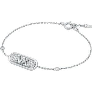 Michael Kors Premium Kors MK Sterling zilveren Pavé Empire Link Line-armband voor dames, MKC1730CZ040