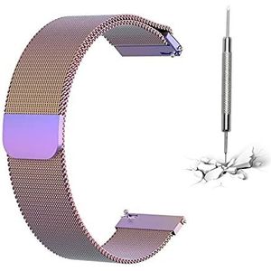 Horlogeband van roestvrij staal met mesh, 12 mm / 18 mm / 20 mm / 22 mm, reservearmband van roestvrij staal, met magneetsluiting