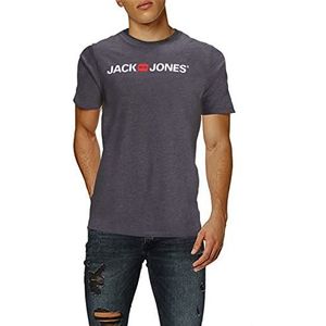 Jack & Jones T-shirt voor heren, grijs (dark grey melange), S