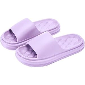 Non-slip Bathroom Slippers,Soft Slippers,Indoor And Outdoor Platform Pool Slippers Shower Slippers (Color : Purple, Size : 44/45)