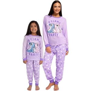 Disney Lilo En Stitch Pyjama’s | Dames Stitch Pyjama | Stitch En Angel Damespyjamas | Moeder En Dochter Matchende Pyjamas | Purper S