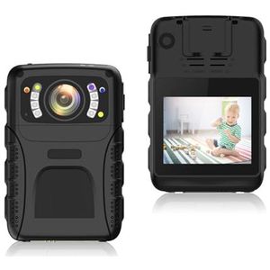 Mini Body Cameram, 1440P 4K Draagbare Recorder Mount Clip Anti Val Schokbestendig Veilig Buiten Afneembare Batterij Op het lichaam gedragen camera voor Pet Walking, Werk, Reizen(No Memory)
