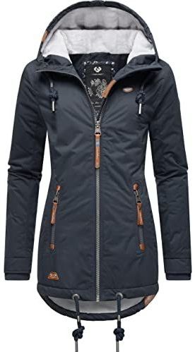 Ragwear Winterjas 'Zuzka'  navy / bruin