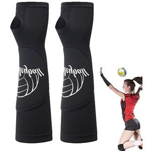 Volleybal armbeschermers mouw - Elleboogarmbeschermers voor dames,Zachte damesarmcompressiehoes Bescherm uw ellebogen en armen bij volleybal Tytlyworth