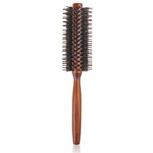 3 maten antistatisch hout zwijnenhaar ronde borstel kapper styling tools plagen borstel voor haar krullend kam haarborstel (maat : A2)