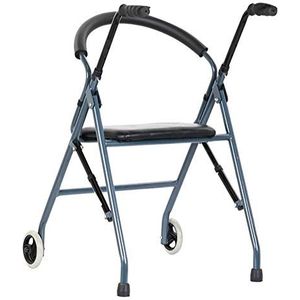 Opvouwbare rollator voor senioren met stoel en 2 wielen,?Draagbare in hoogte verstelbare opstaphulp voor binnen en buiten Decoration