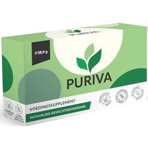Puriva – Geavanceerd voedingssupplement voor gewichtsbeheersing | 60 veganistische capsules | Met CLA, groene thee, choline, zink, kurkuma & meer | Voorraad voor 60 dagen