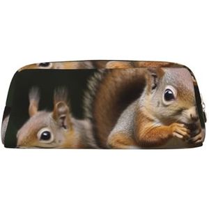FJWSLCH Eekhoorn Dier Make-up Tas Reizen Cosmetische Tas Voor Vrouwen Mannen Eekhoorn Eekhoorn Eekhoorn Tas, Goud, Eén maat