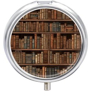 Bibliotheek Boekenplank Pil Doos Pil Case Pil Organizer Geneeskunde Pil Organizer Wekelijkse Pil Organizer Pil Houder Kleine Pil Case Pil Containers Pil Houder voor Purse