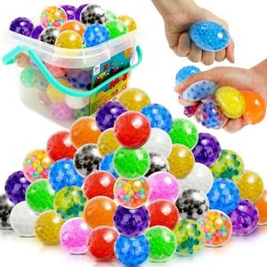 72 stuks stressballen - mini-sensorische stressballen in bulk, knijpballen voor kinderen met ADHD, autisme, angst, geschikt voor klaslokaalprijzen, feestgeschenken