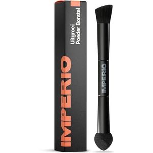 IMPERIO - 2in1 Uitgroei Poeder Borstel - Voor Nauwkeurig Aanbrengen en Blenden van Haar Aanzet Poeder