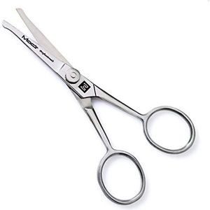 MACS PROFESSIONAL, Baard & Snor Schaar met Verstelbare Nob, Nauwkeurige Gezichtshaar Trimmen - Scherpte en Roestvrij Staal geven deze schaar duurzaamheid die zal duren, -60105