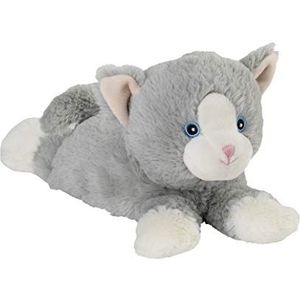 Warmies® Warmtekussen/knuffeldier ""Minis kat grijs"" uitneembare gierst lavendelvulling 20 cm 280 g