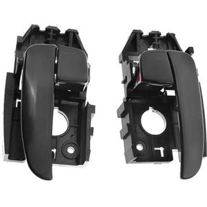 Auto interieurdeurgrepen Voor Hyundai Voor Elantra 2001-2006 Voorzijde Na Links Rechts Binnendeurgreep Zwart ABS Handgrepen 826102D000 826202D000 CA AX(A Pair)